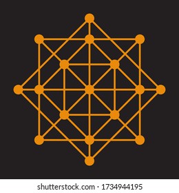 Abstract sacred geometry for background