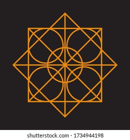 Geometría sagrada abstracta para el fondo
