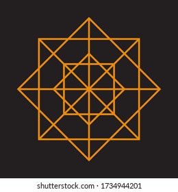 Abstract sacred geometry for background