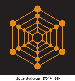 Abstract sacred geometry for background