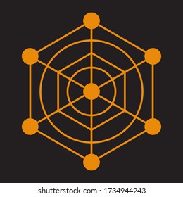 Abstract sacred geometry for background