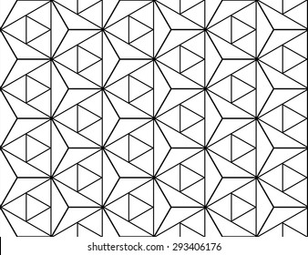 Abstract sacred geometry black and white hipster fashion pillow pattern