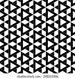 Abstract sacred geometry black and white hipster fashion pillow pattern