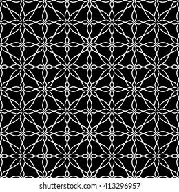 Abstract sacred geometry black and white hipster fashion pillow pattern