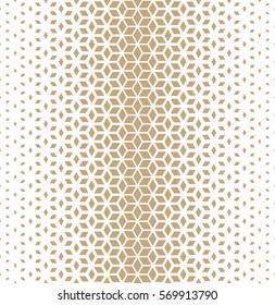 Abstract sacred geometry golden grid halftone cubes pattern