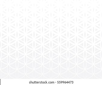 Abstract sacred geometry gray gradient flower of life halftone subtle  pattern