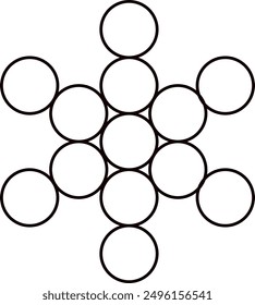 Abstract sacred geometry symbols. Magic symbol vector image 