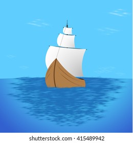Abstract sailing ship ,ship, boat, vessel, nave, ark, vessel, ship, boat, craft, bedpan, hovercraft