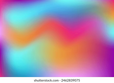 Abstract sakura plum peach background. Pink blue orange canva pattern. Magenta cyan apricot advertisement mockup. Rose sky pattern presentation. Azure blush violet card. Spring bloom neon gradient. 