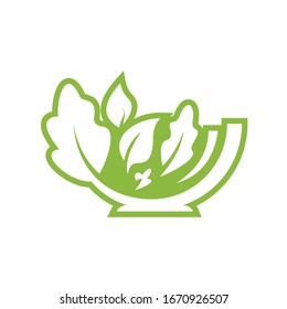 Abstract Salad Logo Design Template