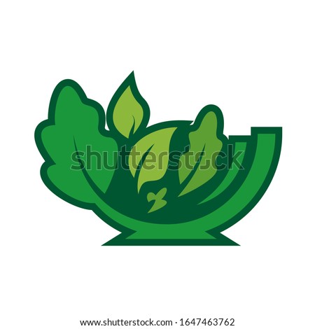 Abstract Salad Logo Design Template