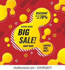 Abstract sale background with colourful style
