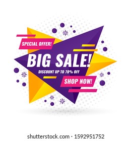 Abstract Sale Background vector with colourful concept