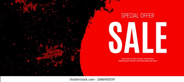 Abstract Sale Banner Background. Vector Illustration. EPS10