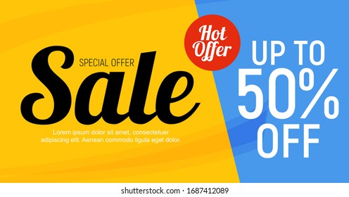 Abstract Sale Banner Background. Vector Illustration. EPS10
