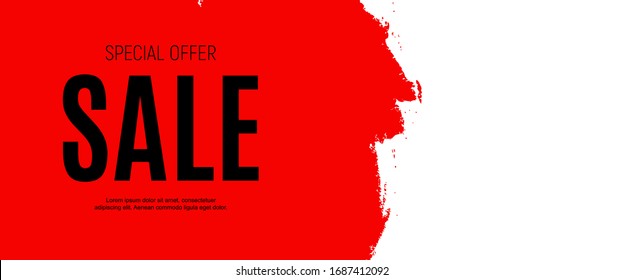 Abstract Sale Banner Background. Vector Illustration. EPS10