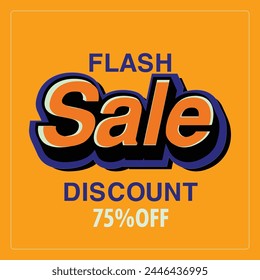 Abstract Sale Banner Flash Sale Discount Banner for social media post Sale Banner with Elegant Background Sale ad Banner