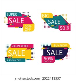 abstract sale banner template collection
