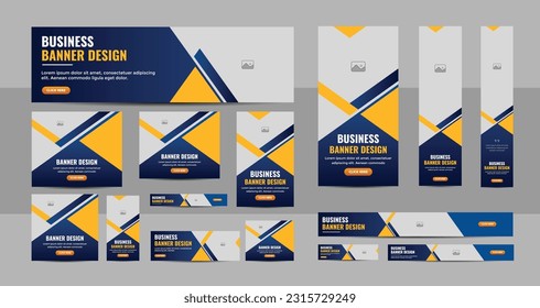 Abstract sale banners set, Web Banner Layout Set, Business banner web template bundle design, Social Media Cover ads banner, flyer, invitation card