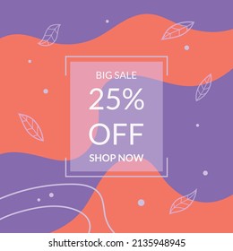 Abstract sale discount background simple design template with minimal style perfect for presentation branding cover