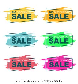 abstract sale frame template 
