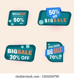 abstract sale label, big sale label vektor, super sale label