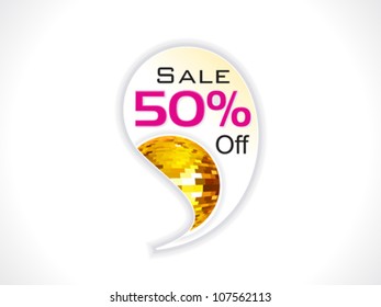 abstract sale sticker vector illustration