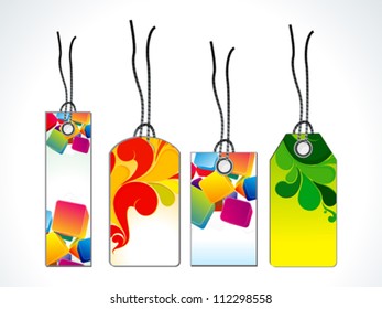 abstract sale tag template vector illustration