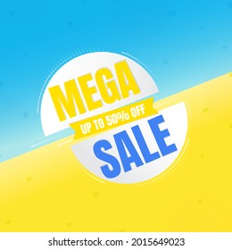 Abstract sales banner and discount template.
