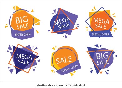 abstract sales banners template collection