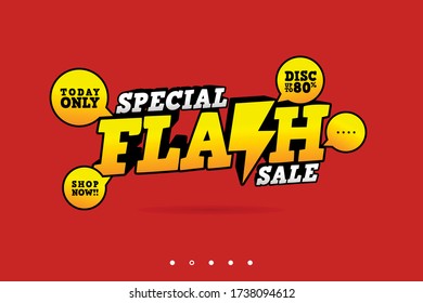 Abstract Sales Promotion Banner Web  Social Media, Big Sale, Flash Sale, Online Shop Banner, Brochure Template Vector Eps 10