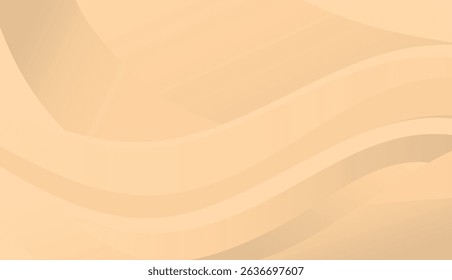 Abstract salmon color smooth flowing wave lines background, Dynamic sound wave element design. - stock illustration