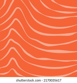 Abstract Salmon Fillet Texture. Fish Pattern. Vector Background For Food Packaging.