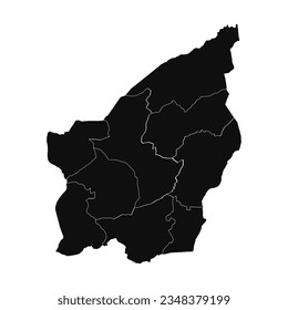 Abstract San Marino Silhouette Detailed Map, can be used for business designs, presentation designs or any suitable designs.