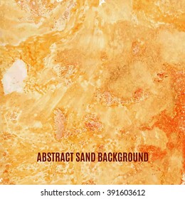 Abstract sand background. Soil, gritty, sandy texture. Natural fibers and stones. Vector illustration