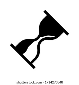 Abstract sand clock template vector icon design on white background