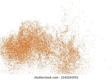 Abstract Sand Explosion Isolated On White Background. Digitally Generated Image. Vector Illustration, Eps 10.