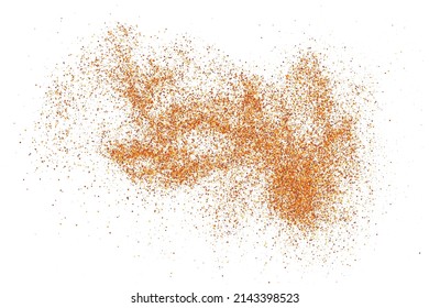 Abstract Sand Explosion Isolated On White Background. Digitally Generated Image. Vector Illustration, Eps 10.