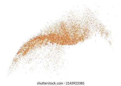 Abstract Sand Explosion Isolated On White Background. Digitally Generated Image. Vector Illustration, Eps 10.