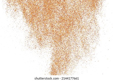 Abstract Sand Explosion Isolated On White Background. Digitally Generated Image. Vector Illustration, Eps 10.