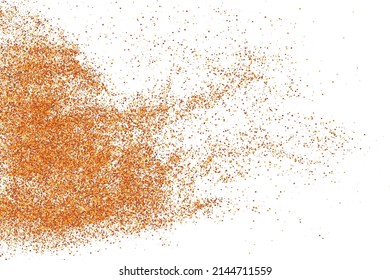 Abstrakte Sandexplosion einzeln auf weißem Hintergrund. Digitales Bild. Vektorgrafik, EPS10.