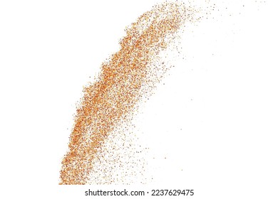Abstract Sand Explosion Isolated On White Background. Design Element. Digitally Generated Image. Vector Illustration, Eps 10.