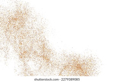Abstract Sand Explosion Isolated On White Background. Design Element. Digitally Generated Image. Vector Illustration, Eps 10.