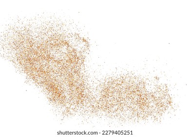 Resumen De La Explosión De Arena Aislada En Fondo Blanco. Elemento de diseño. Imagen Generada Digitalmente. Ilustración De Vectores, Eps 10.