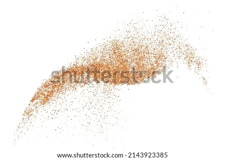 Abstract Sand Explosion Isolated On White Background. Digitally Generated Image. Vector Illustration, Eps 10.