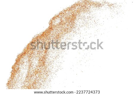 Abstract Sand Explosion Isolated On White Background. Design Element. Digitally Generated Image. Vector Illustration, Eps 10.