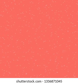 Abstract sand white texture on a seamless pattern on a coral color (trend of 2019 year) background, vector illustration. Applicable for paper or textile print, web and other backgrounds.