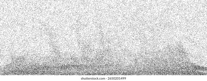 Textura de grãos arenosos abstratos. Fundo de ruído de grão pontilhado. Sobreposição de partículas de poeira angustiada. Fundo de sujeira pontilhada Grunge. Grange manchas, manchas, grânulos imprimir papel de parede. Textura de trabalho de ponto vetorial