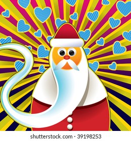 Abstrakter Hintergrund der Santa-Klasse. Vektorgrafik.