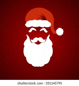Abstract Santa Claus vector silhouette 